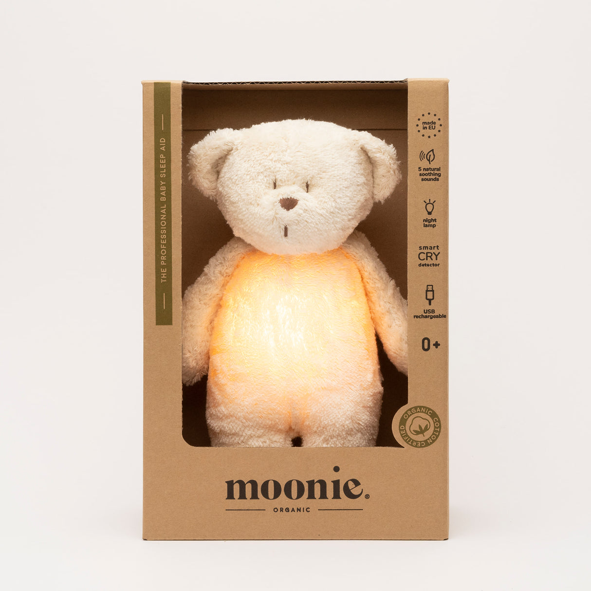 MOONIE 2.0 Organic – Einschlafbär Polar