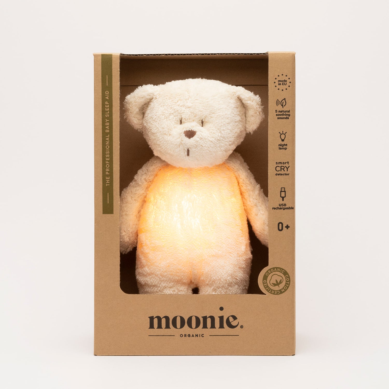 MOONIE 2.0 Organic – Einschlafbär Polar