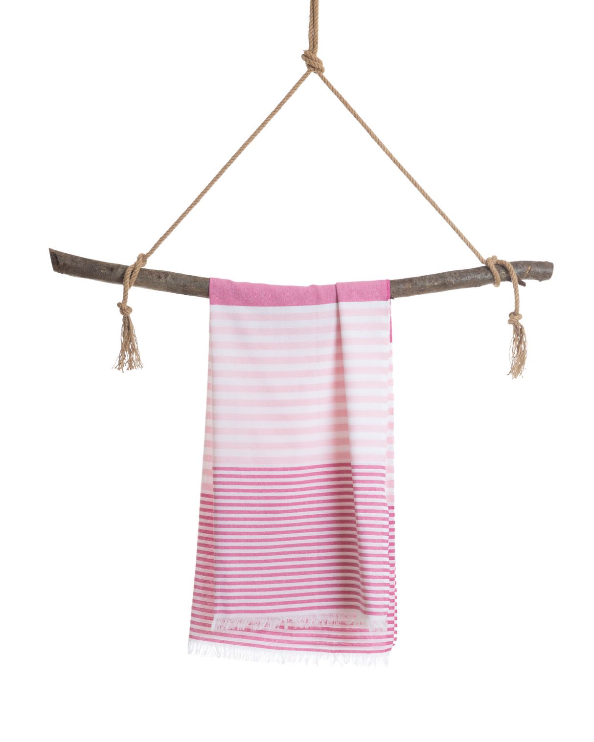 BALI Strandtuch, Hamamtuch in Geschenkbox, Rosa/Fuchsia