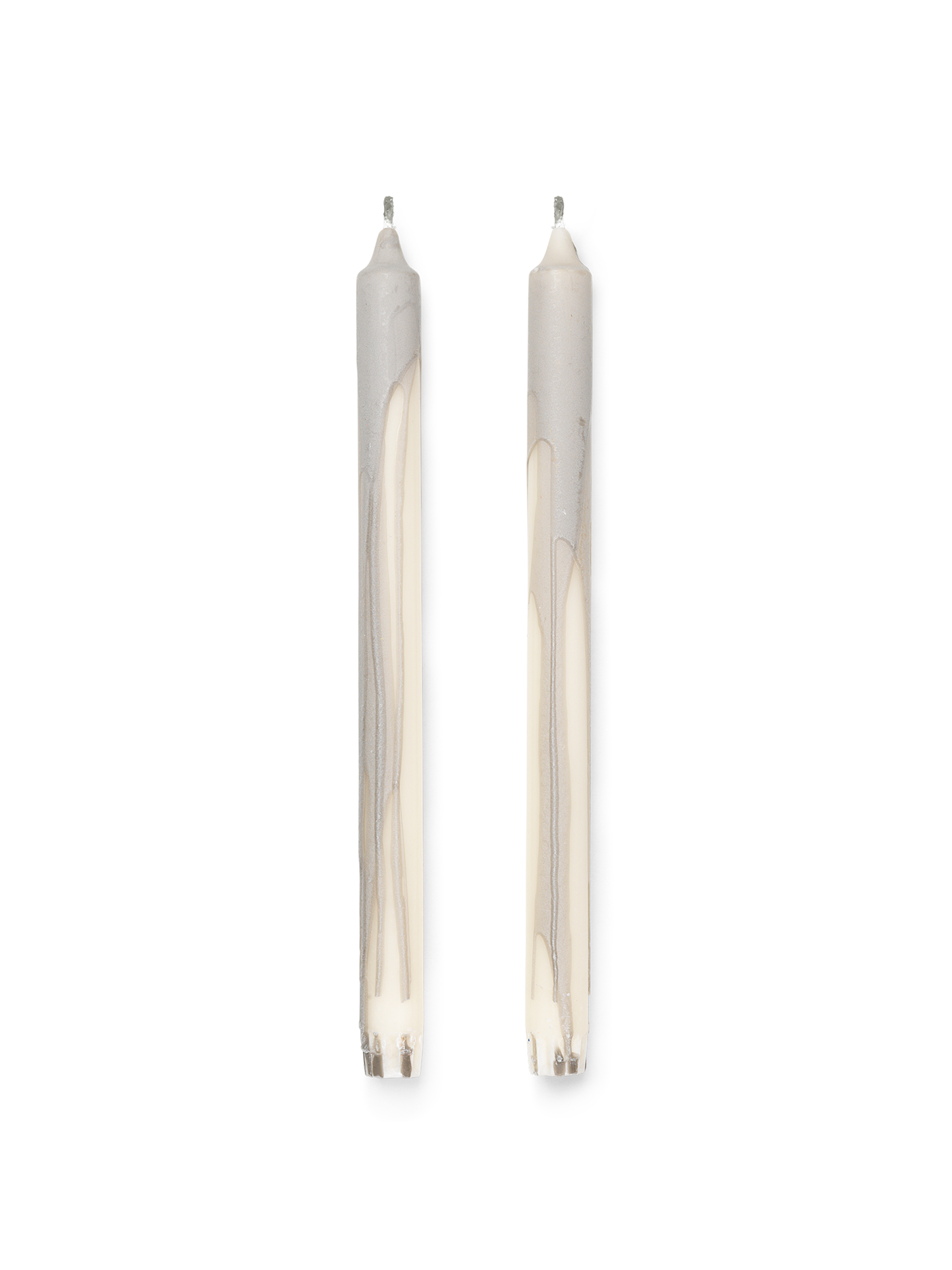 Ferm Living - Dryp Candles - Set of 2 - Warm Grey