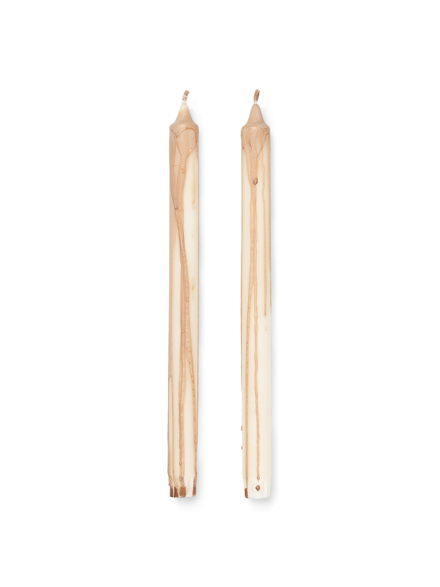 Ferm Living - Dryp Candles - Set of 2 - Beige