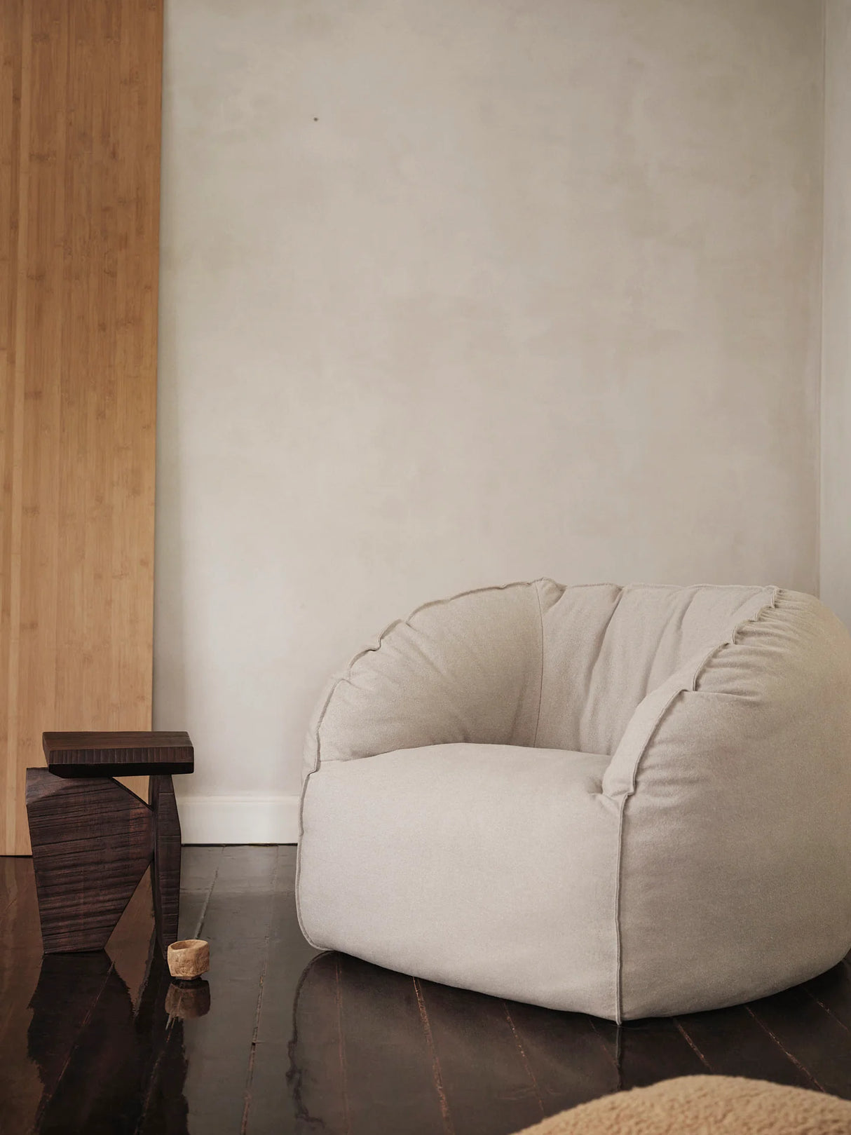 Ferm Living - Nesten Lounge Chair - Re-Cotton - Natural