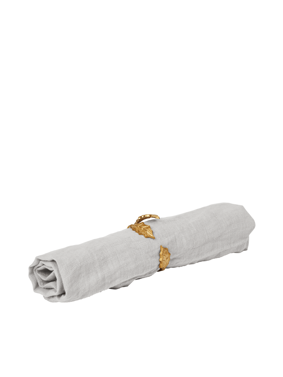 Ferm Living Stechpalmenblatt Serviettenring 4-er Set – Messing
