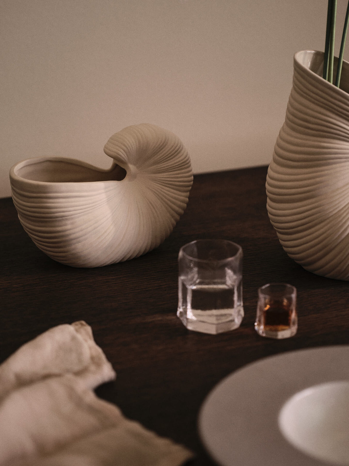 Ferm Living Shell Pot Small – Cremeweiss