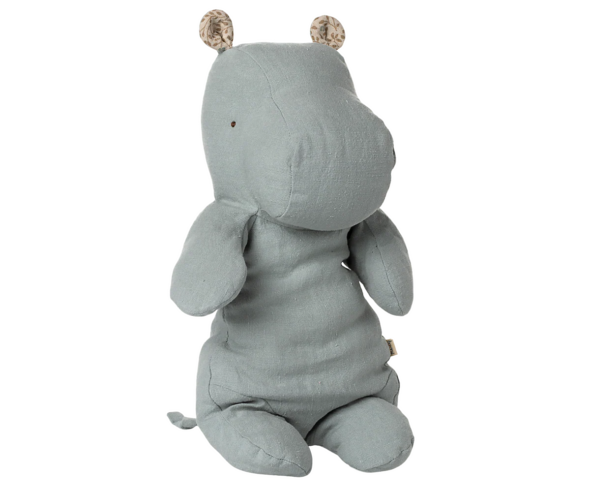 Maileg Safari Friends Nilpferd, Medium – Blaugrau