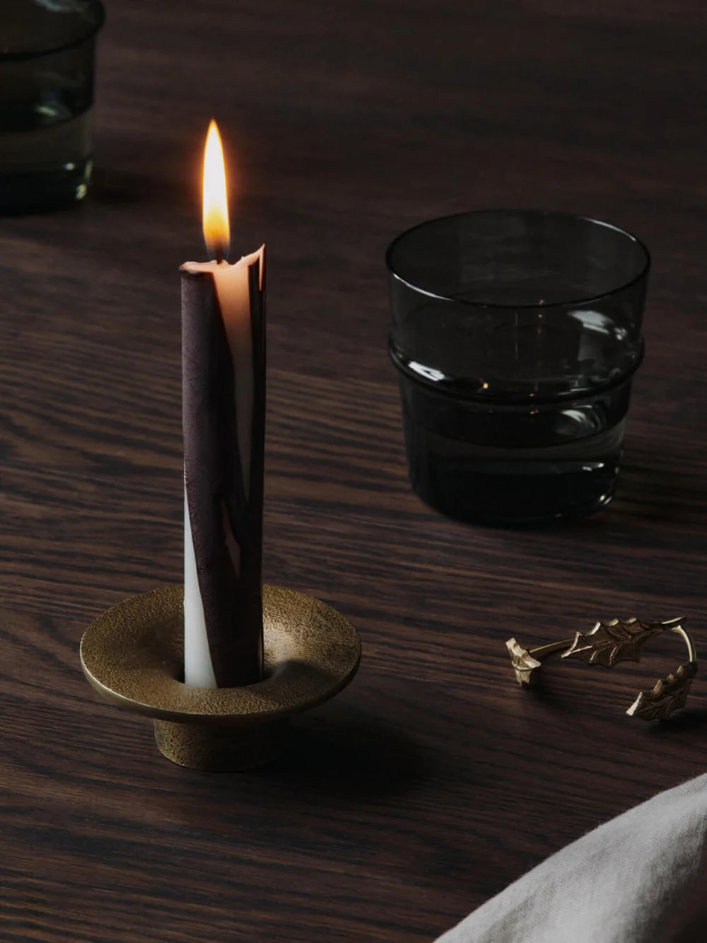 Ferm Living - Dryp Candles - Set of 2 - Dark Chocolate