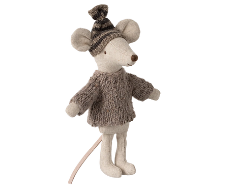 Maileg - Strickpullover und Mütze, Großer Bruder Maus
