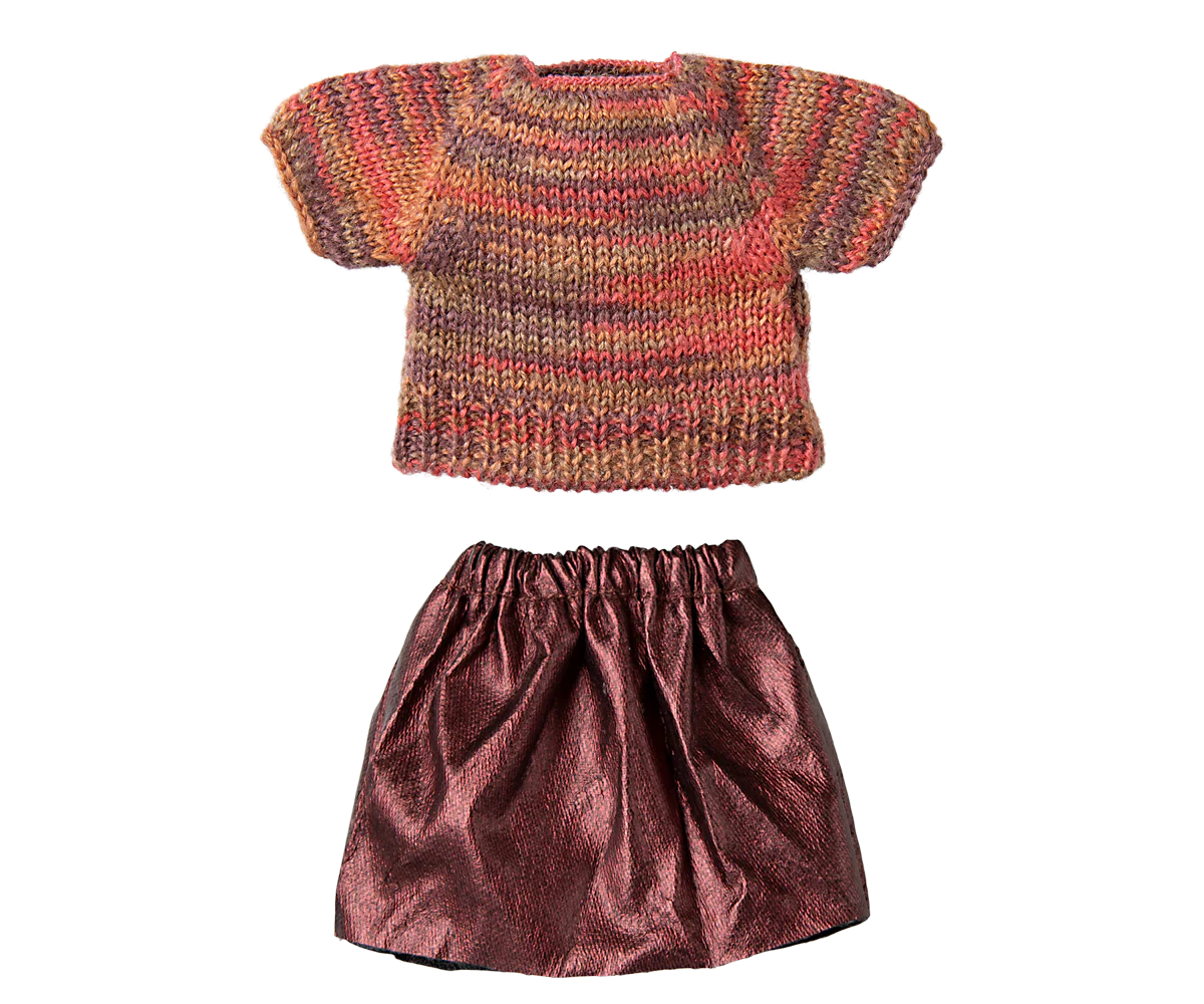 Maileg - Rock und Strickbluse, Mama Maus