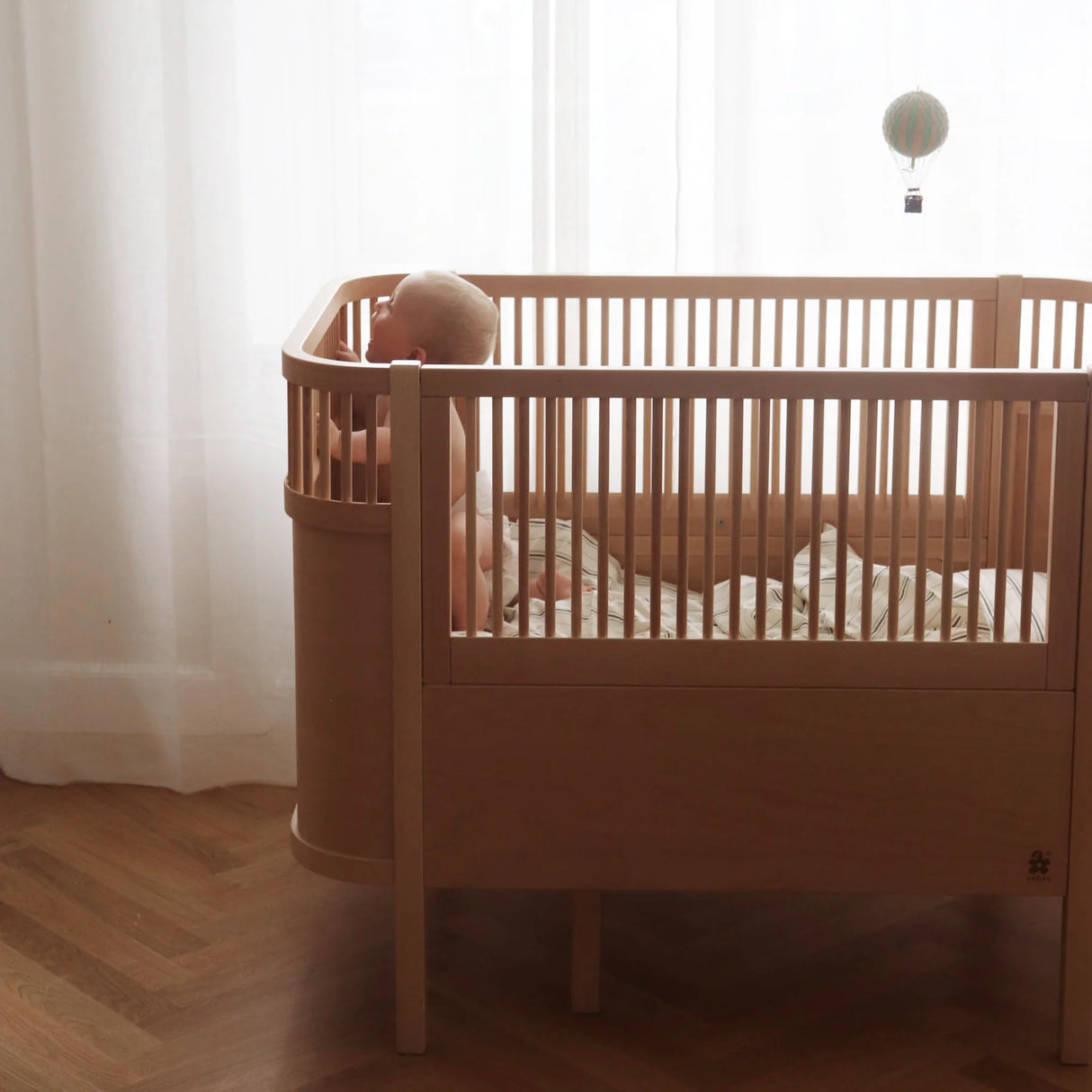 Sebra Bett - Baby- & Junior, Wooden Edition