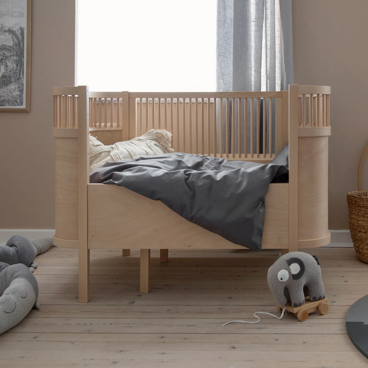 Sebra Bett - Baby- & Junior, Wooden Edition