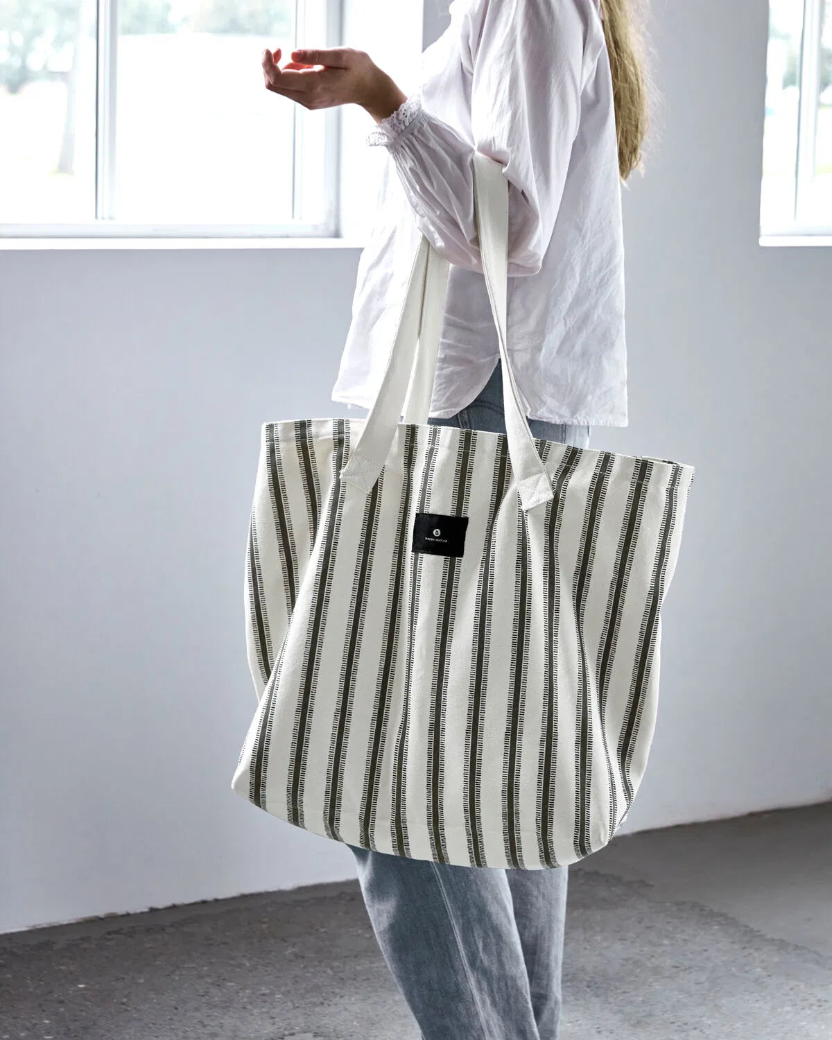 House Doctor - Canva Tasche Off-White
