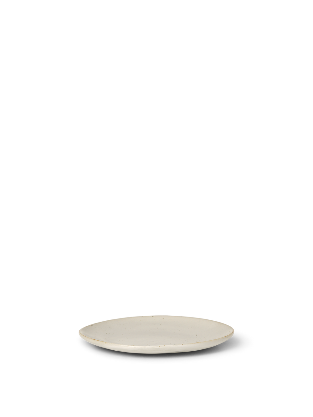Ferm Living - Flow Plate Small - Off-White Speckle