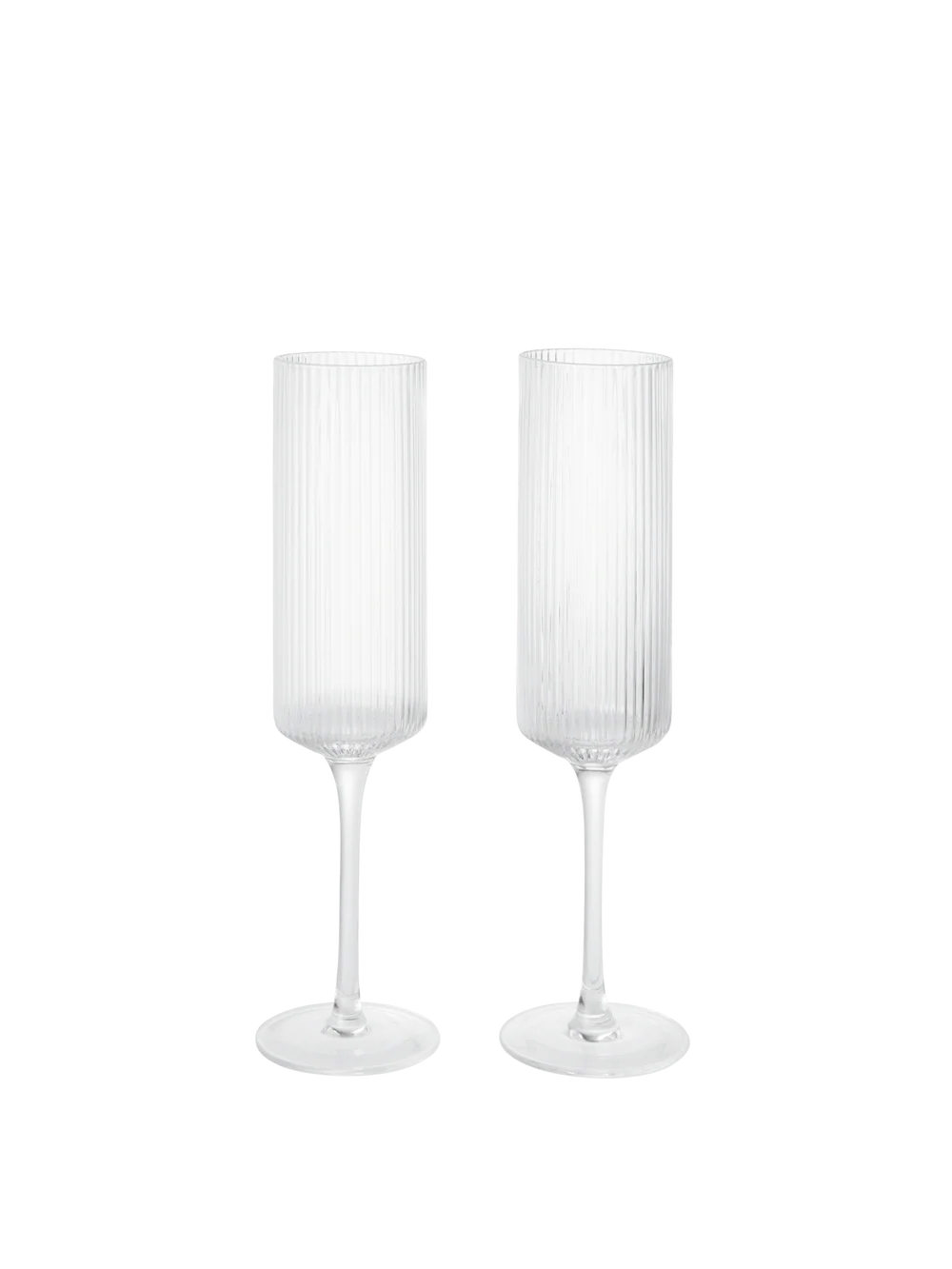 Ferm Living - Ripple Champagne Flutes - Set of 2