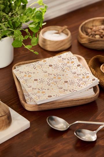 Serviette Herbstblumen 20 Stück