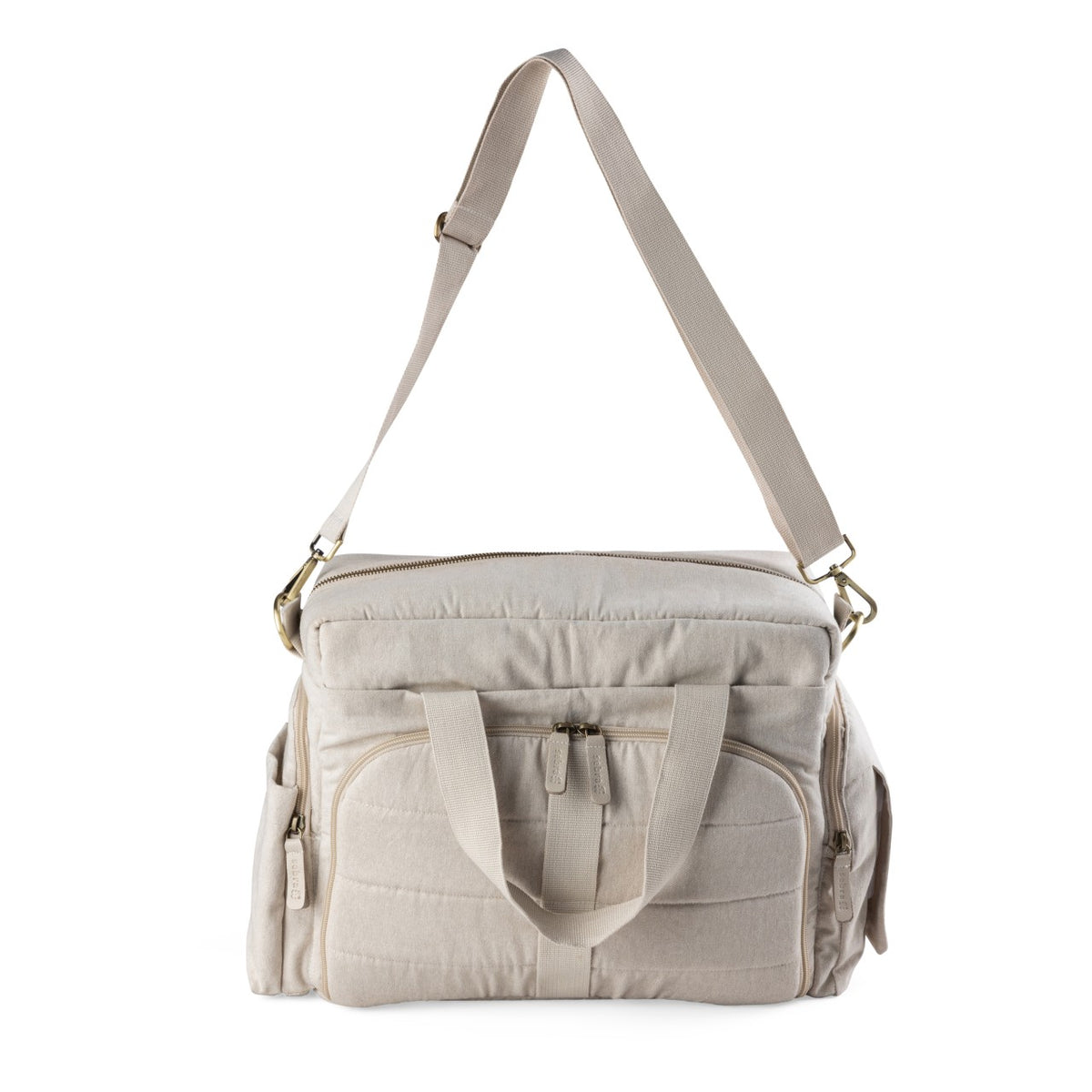 Sebra Wickeltasche mit Wickelunterlage – Morning Beige Melange