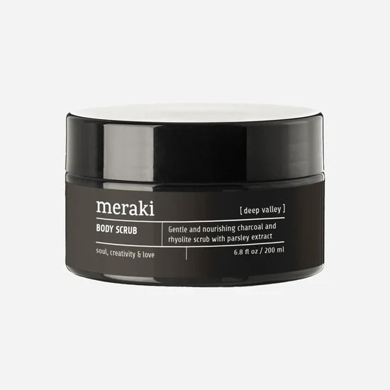 Meraki Aktivkohle Körperpeeling Deep Valley 200 ml