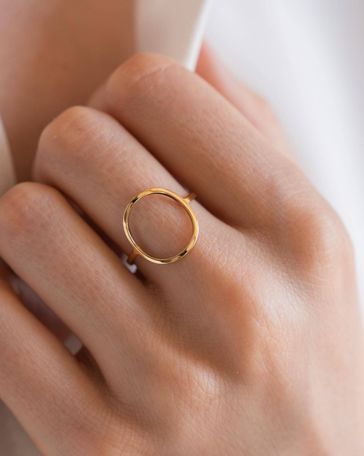 Victoire Collection Damenring Kreis – Edelstahl Gold