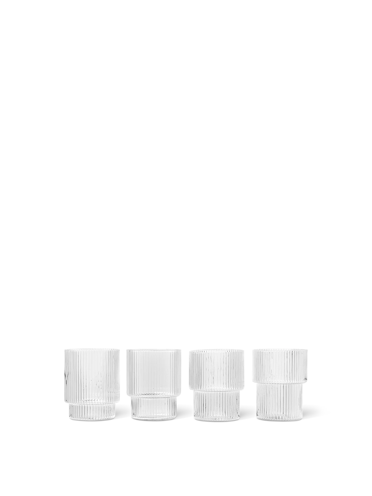 Ferm Living - Ripple Glasses - Set of 4