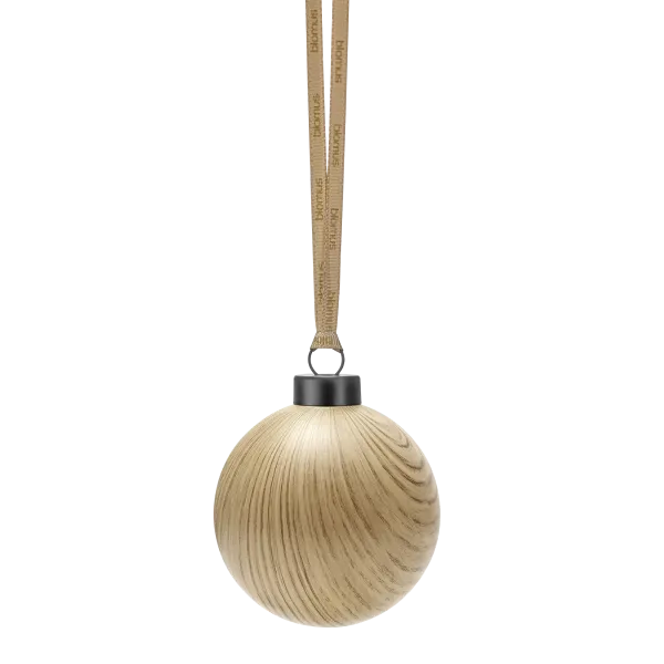 Blomus KISEKY Weihnachtsschmuck 4er Set – Natürliche Eiche