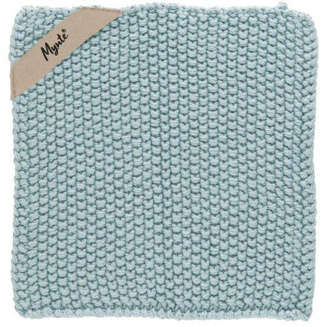 Topflappen Mynte gestrickt, verschiedene Farben