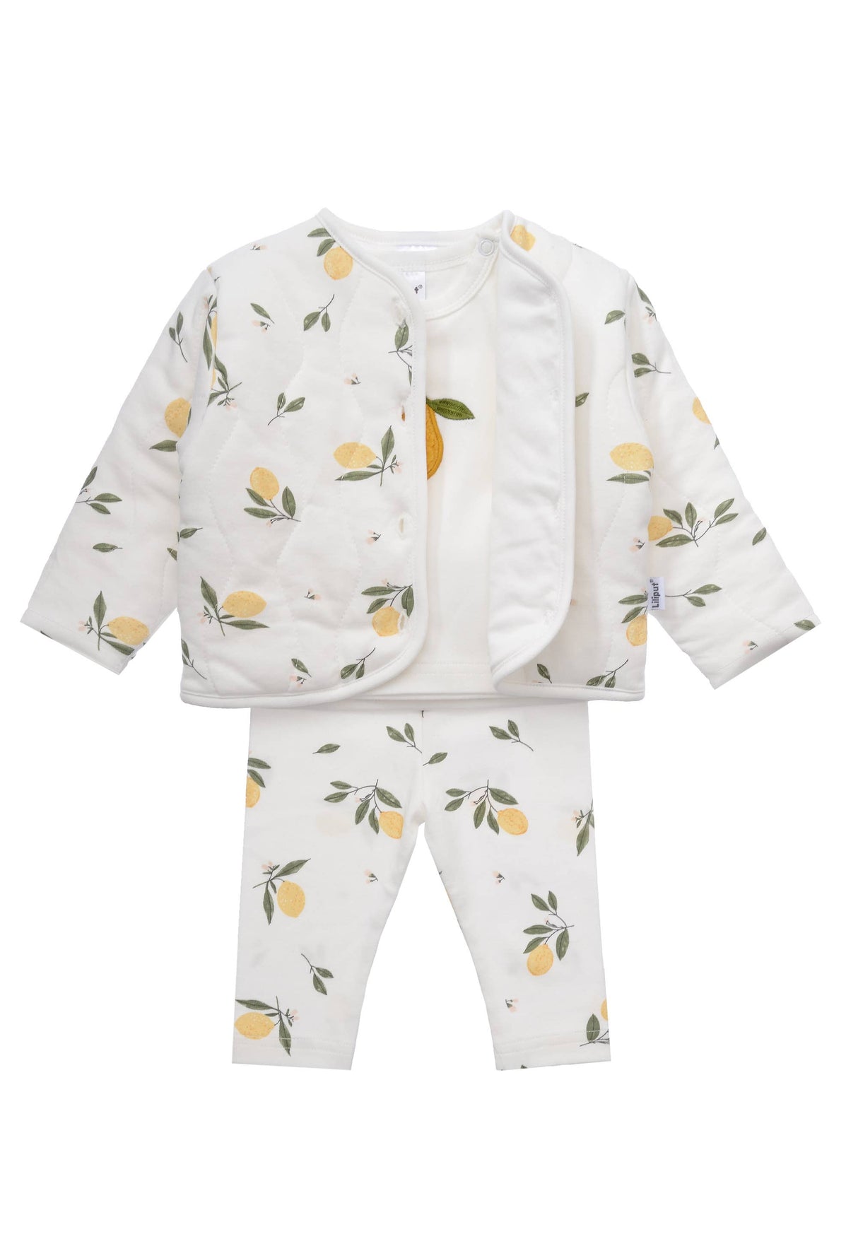 3-teiliges Kinderset Little Lemon – Jacke, Shirt & Leggings
