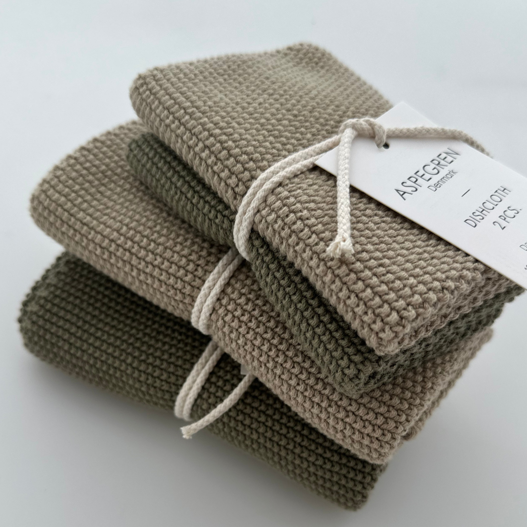 Aspegren Spüllappen 2er Set – Olive