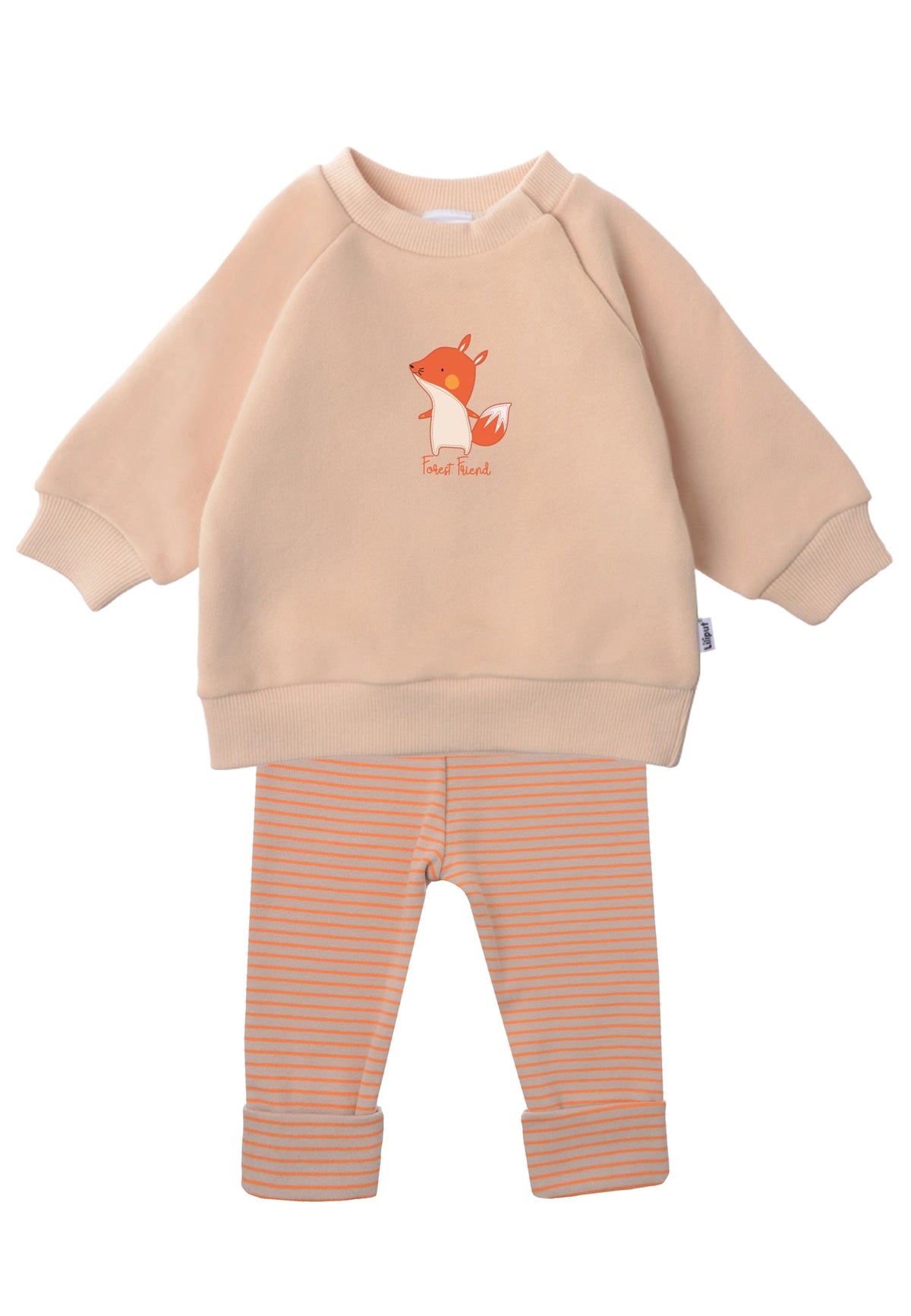 Liliput Baby Outfit Sweatshirt & Leggings – Fuchs Beige/Orange 74/80