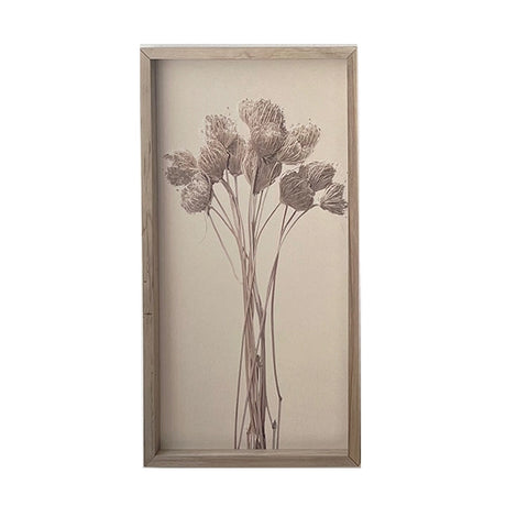 Blumenbilder auf Leinen mit Holzrahmen