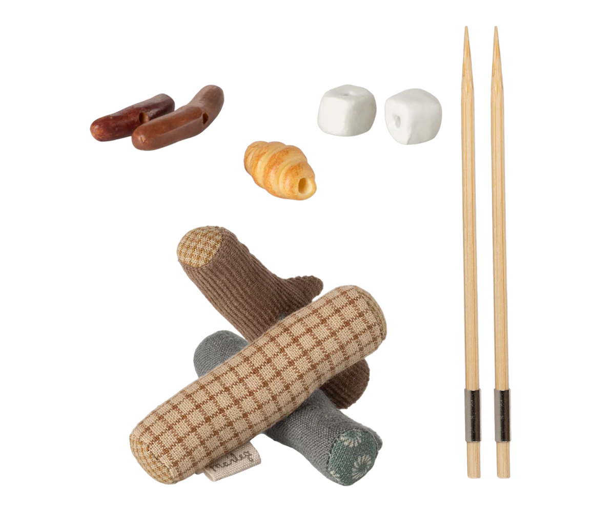 Maileg - Lagerfeuer - Set, Maus