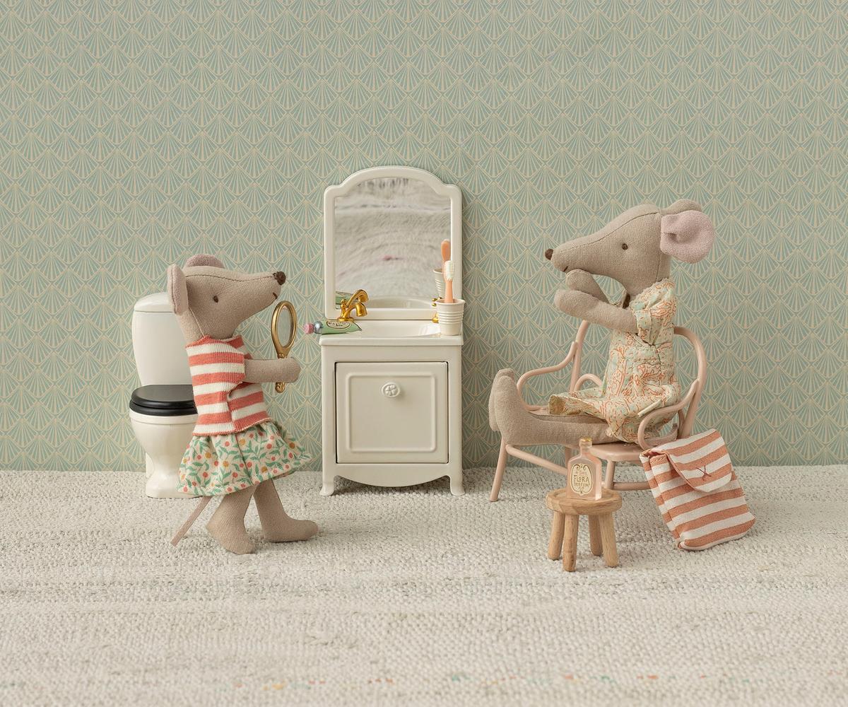 Maileg Waschbeckenkommode, Maus - Creme