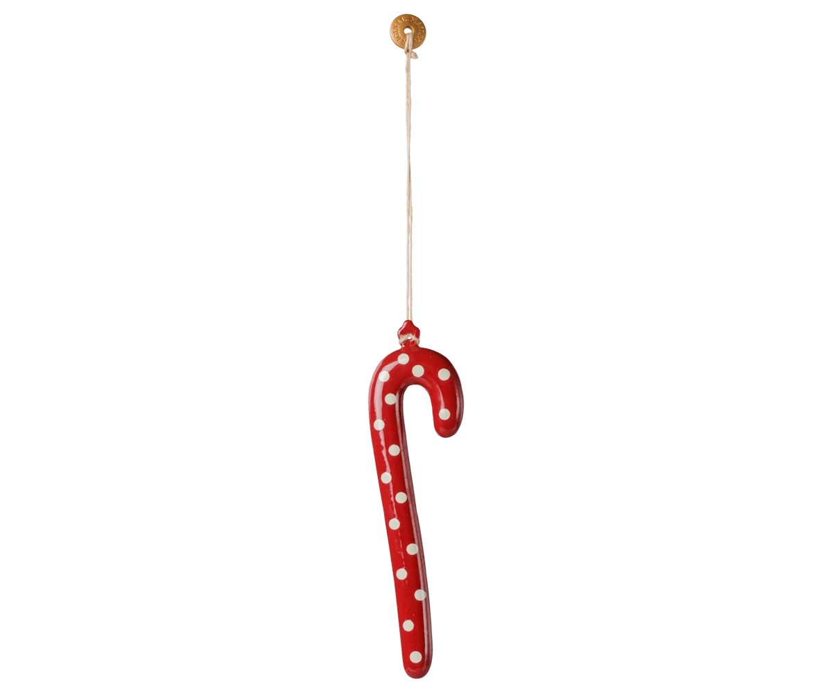 Maileg Metallornament große Zuckerstange – Punkte