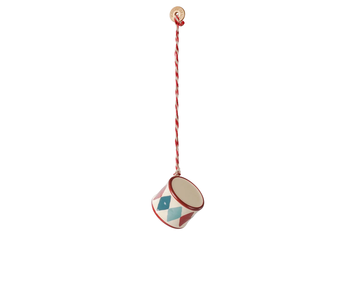Maileg Metallornament Geschenkset Peter's Christmas – Rot/Blau