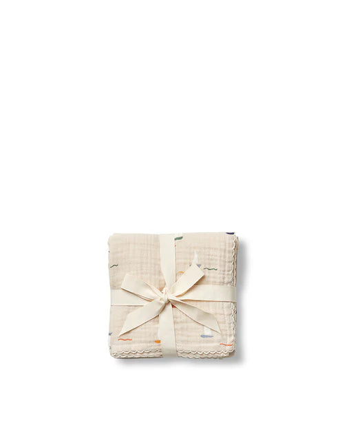 Pack of 3 muslin cloths Songbirds