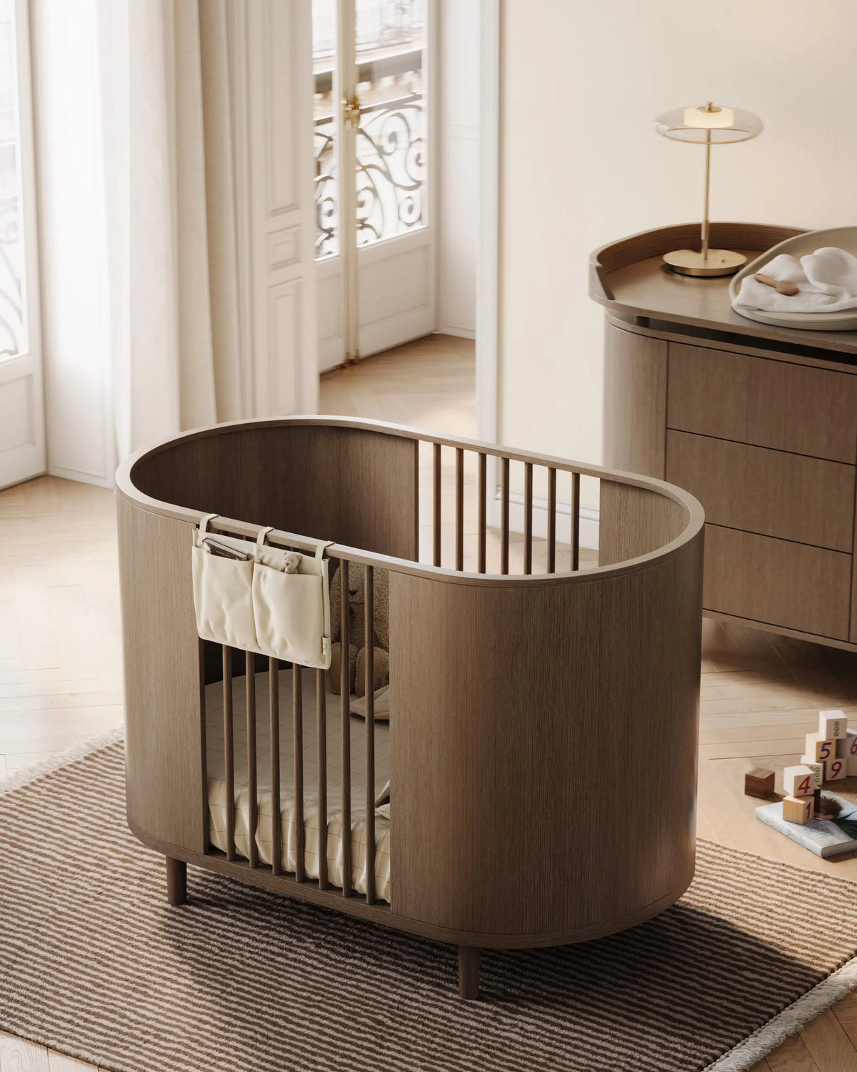 KAS Kopenhagen Kai Babybett – Räuchereiche