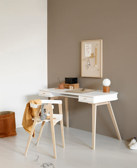 Wood Desk 72.6 cm & Armchair