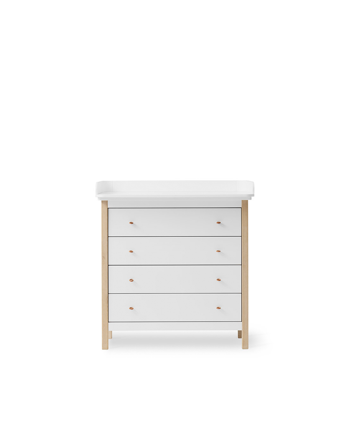 Wood Changing Table White / Oak