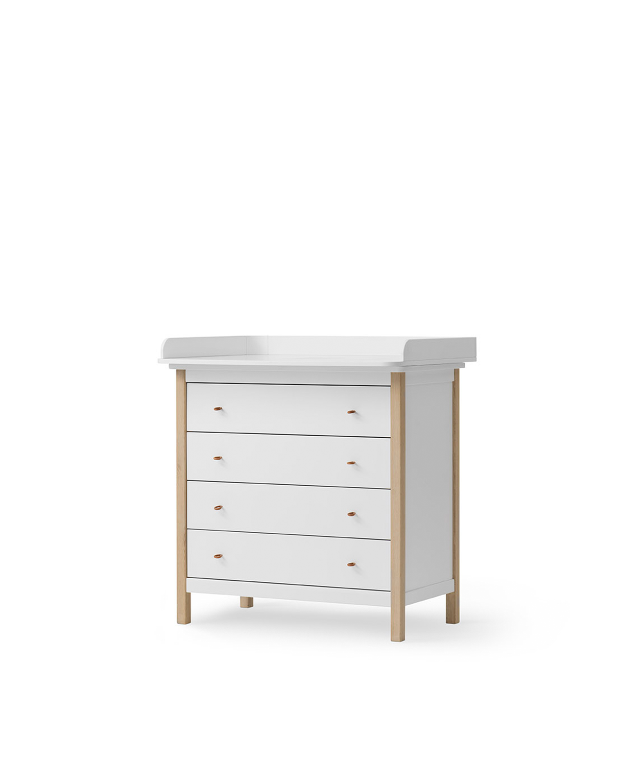 Wood Changing Table White / Oak