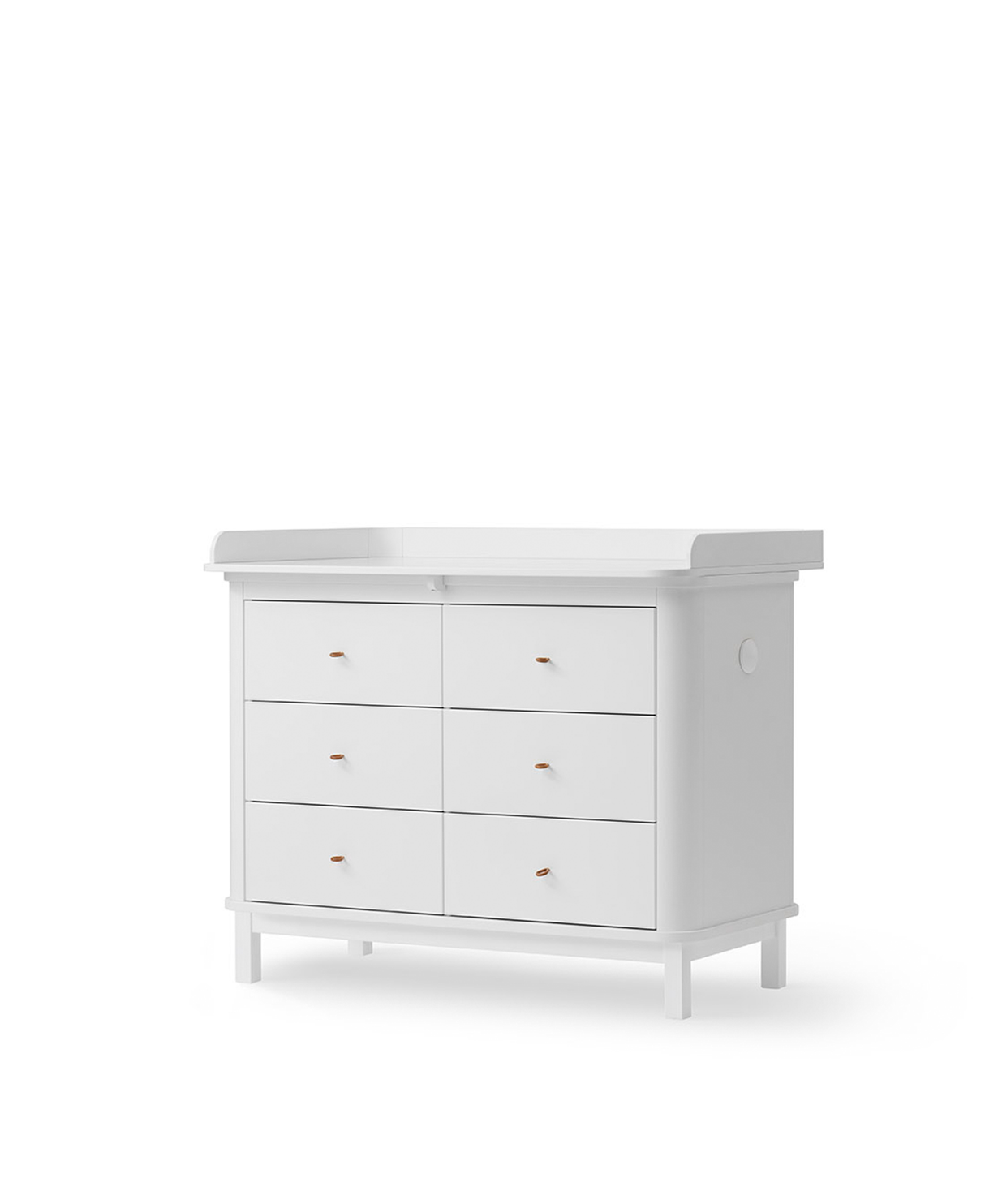 Wood changing table, large changing table white