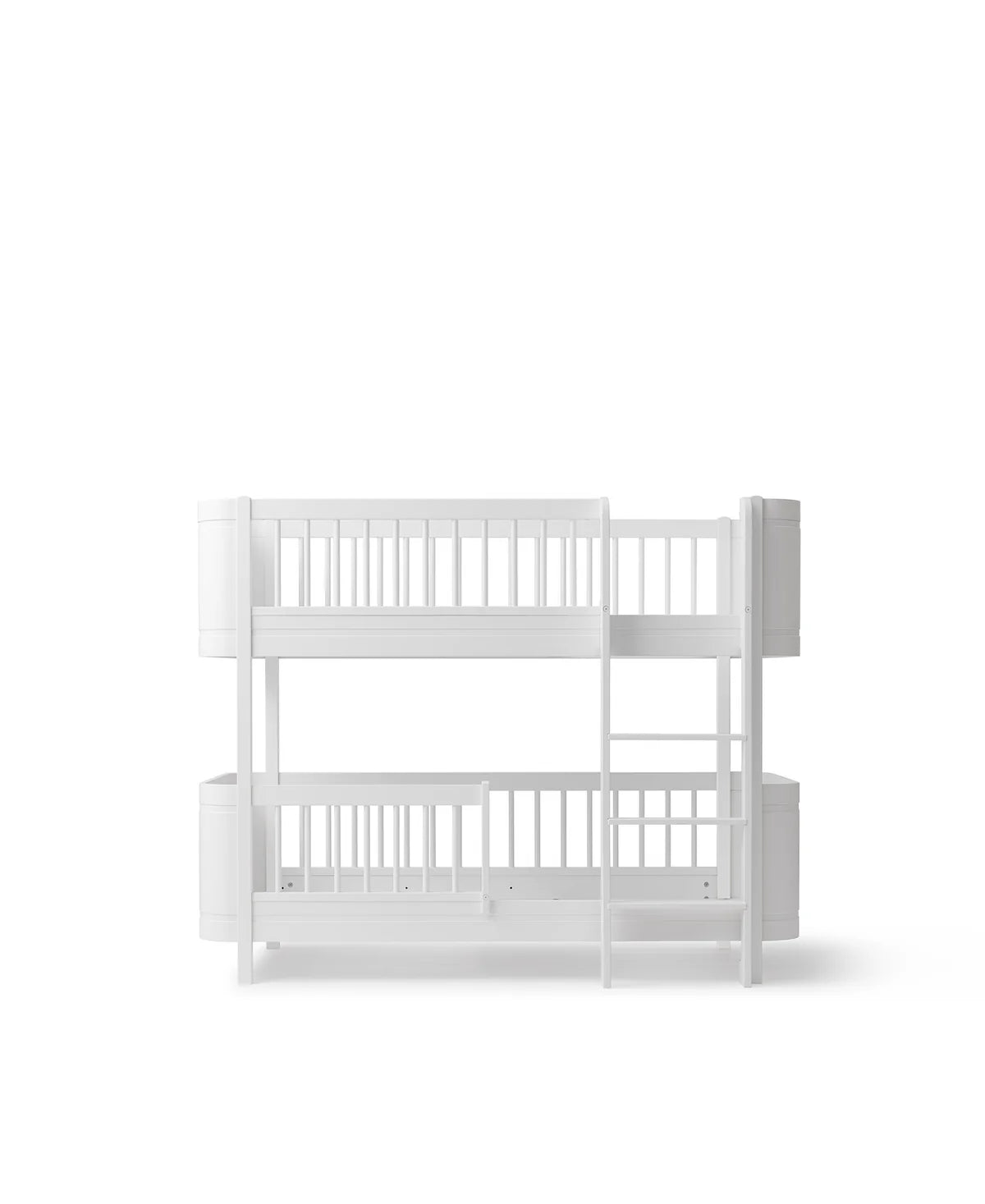 Mini+ half-height bunk bed white/oak