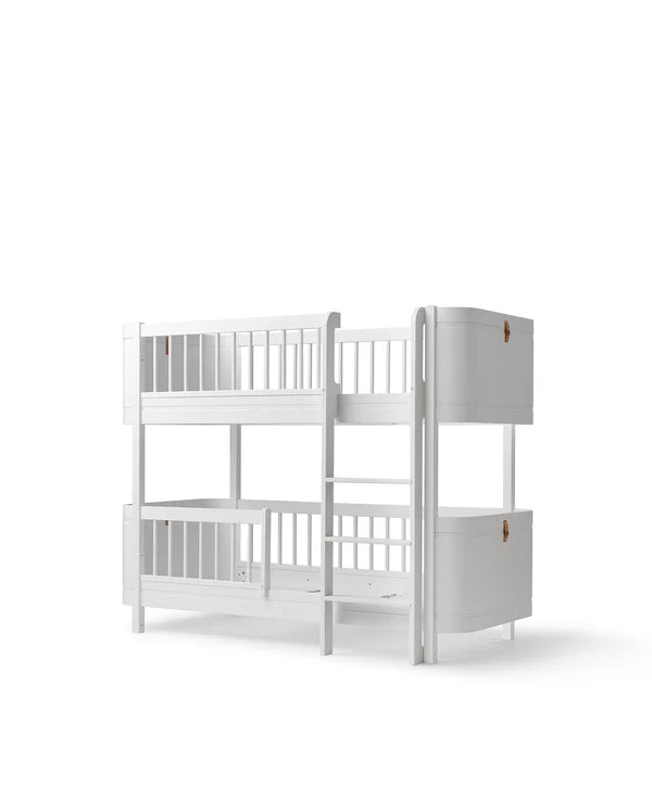 Oliver Furniture - Wood Mini+ Umbauset halbhohes Hochbett zum halbhohen Etagenbett weiss