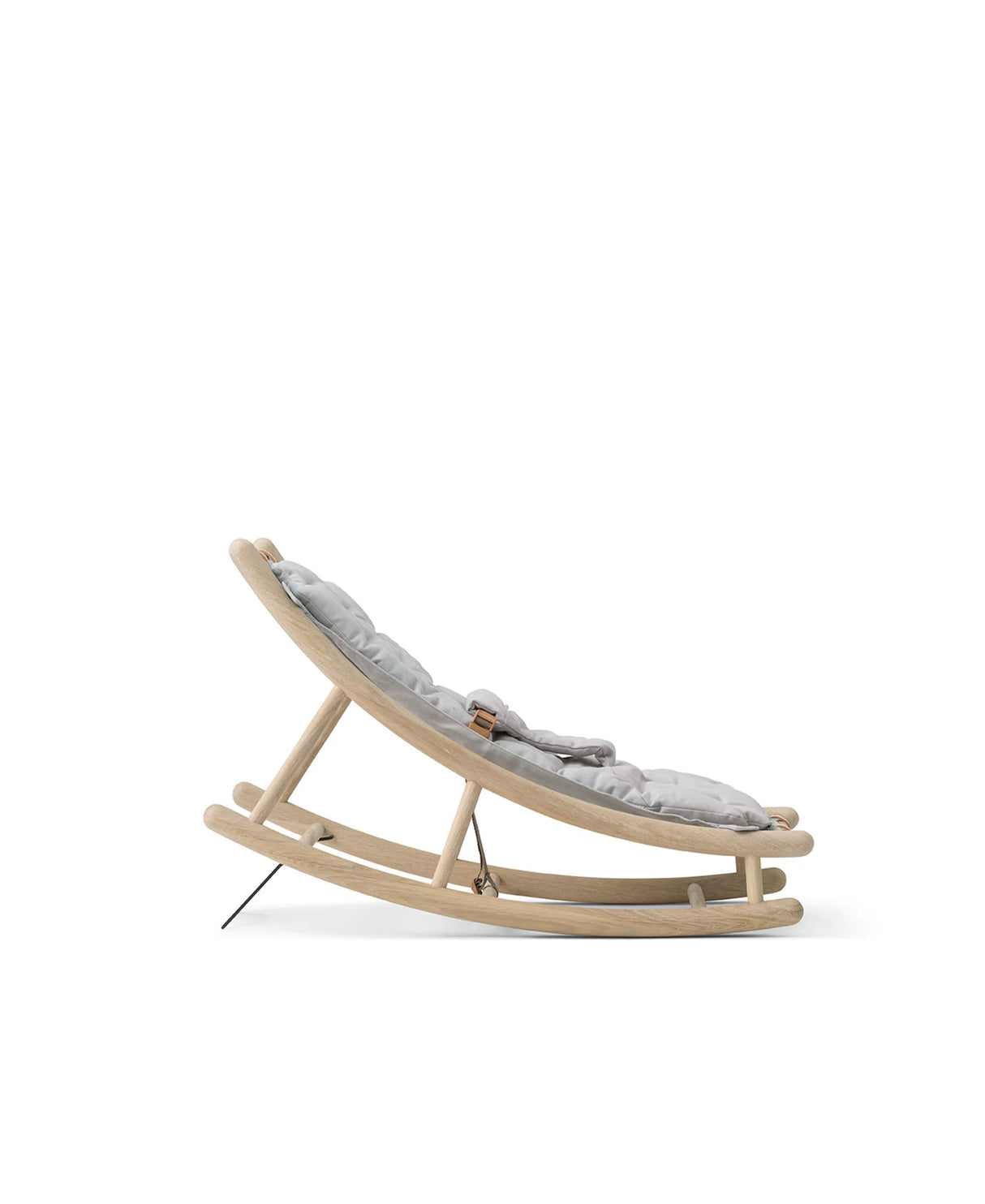 Wood Baby and Toddler Rocker Oak / Grey