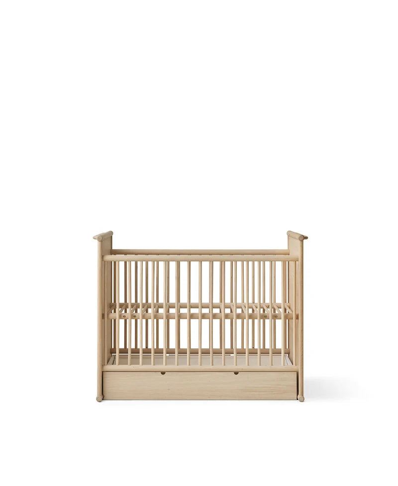 Wood Lounger Bed White 120 cm
