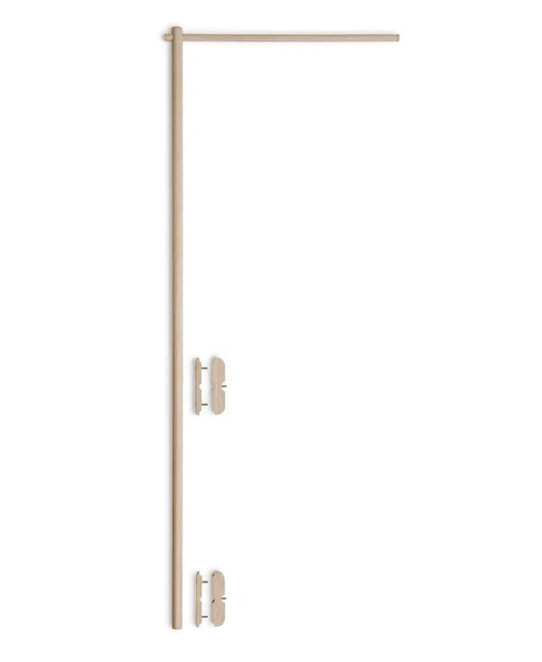 Wood Lounger Bed White 120 cm