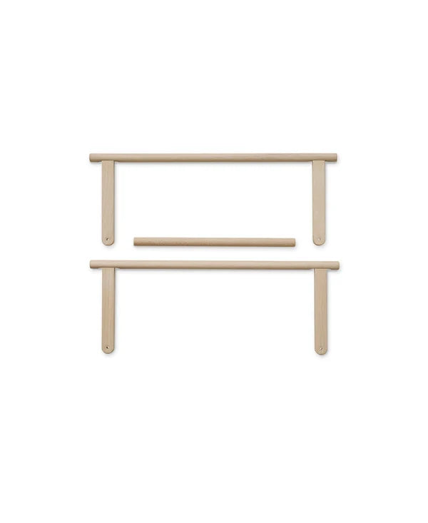 Wood Lounger Bed White 120 cm