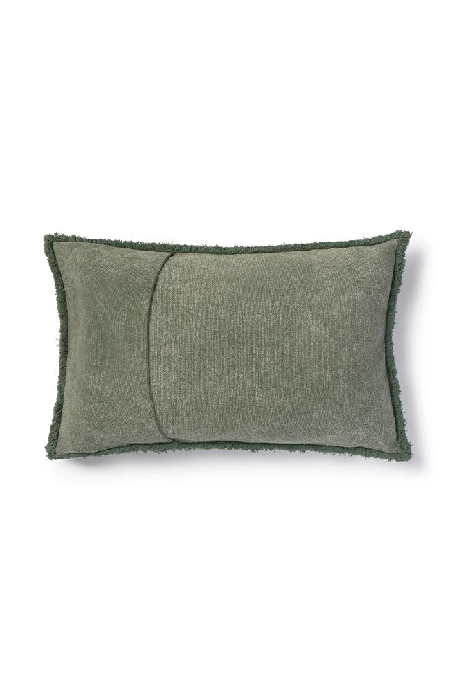 Lorena Canals Kissen aus recycelter Baumwoll-Canvas – Duck Green, 60 × 40 cm