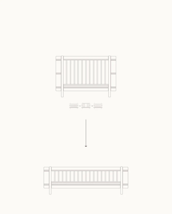Wood Original Sofa Bed White / Oak
