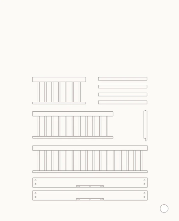 Wood Original Sofa Bed White / Oak
