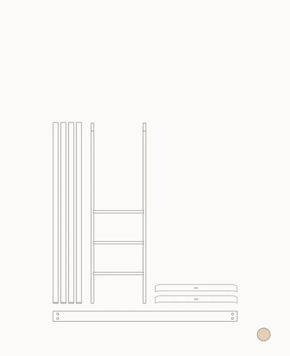 Wood Original Sofa Bed White / Oak