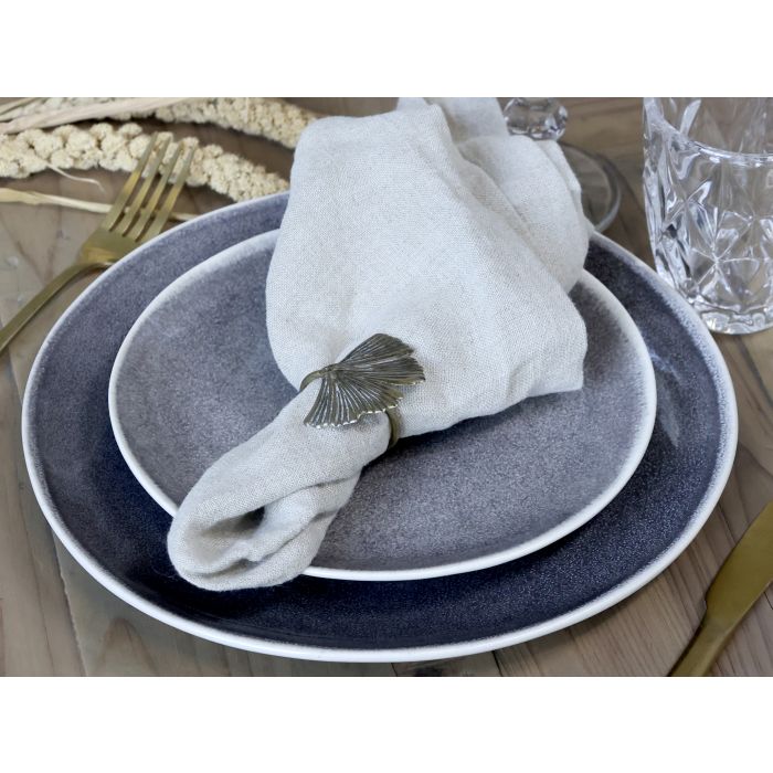 Serviettenring mit Blattdesign – messing