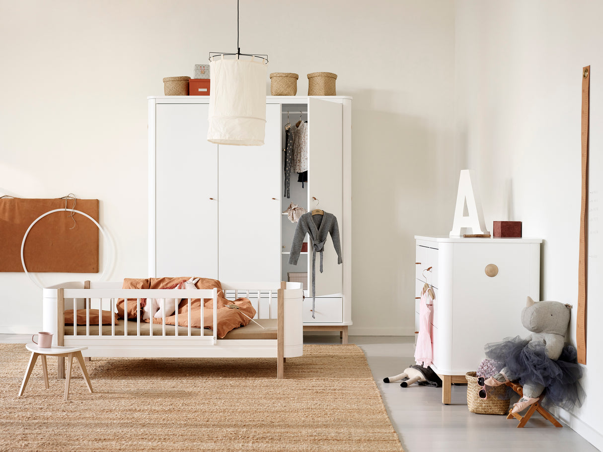 Wardrobe, 3 doors, white, Wood Collection